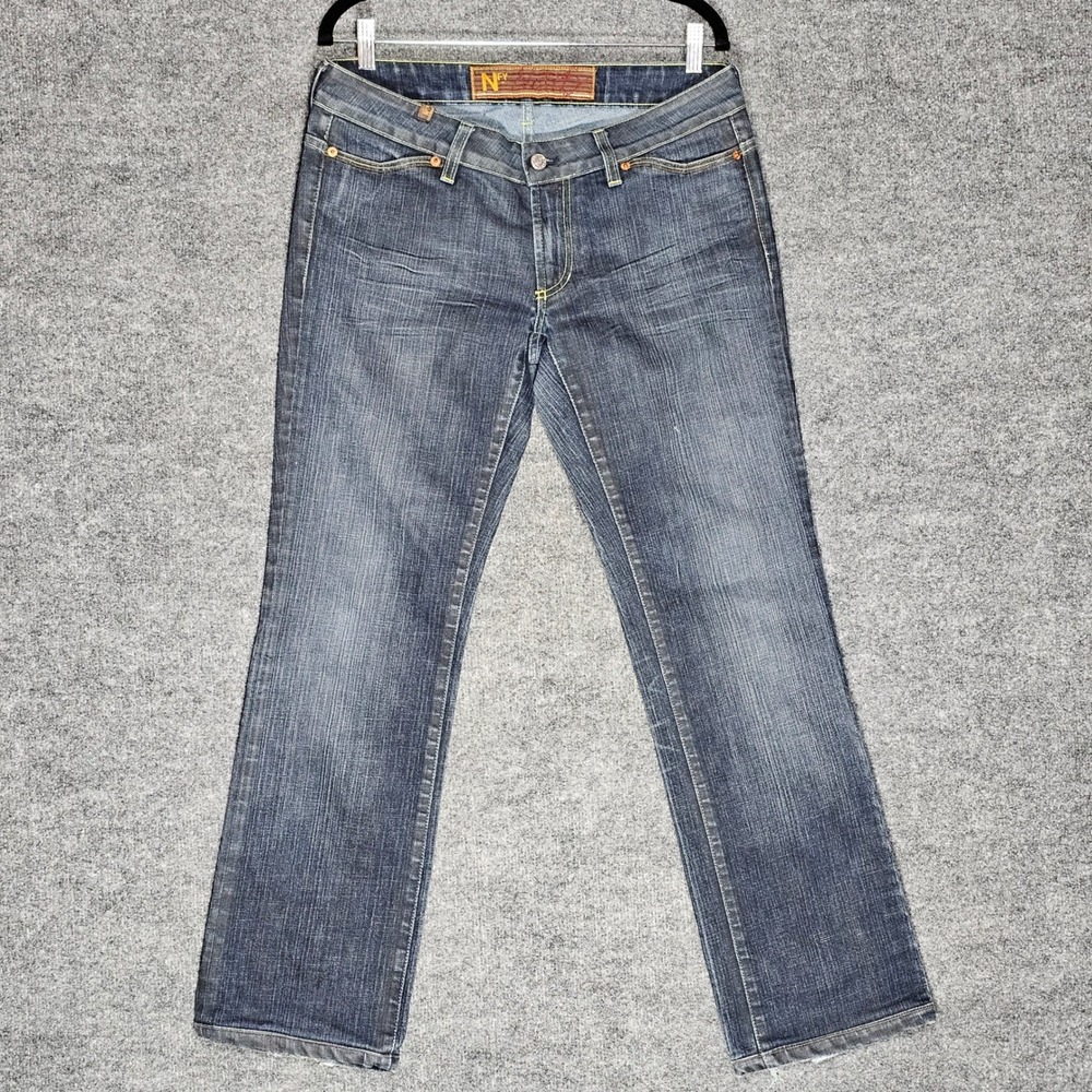 Notify Womens Straight Leg Jeans Blue Denim Dark Wash Size 31 Made in Italy